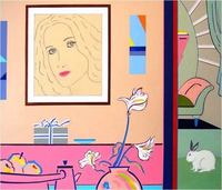 <font color="#ffffff">Angel House  acrylic on canvas  22"x30"  1999 - 