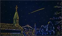 Ohura Catholic Church, Shooting Star  12"x22"  2005
 - 