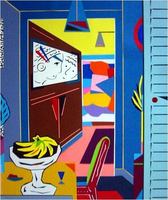 Living Room, Two Boys  17"X14"  2006
 - 