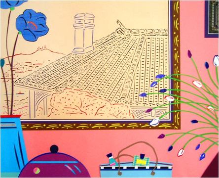 Title: Flowers and Glover House, Nagasaki /
Medium: Paper Cut /
Size: 14" x 17" inches /
Year: 2006 /

Collected by Children Books  Museum of Nagasaki, Japan. / Available for new custom request. : Cut Paper : HIRO TAKESHITA - ARTIST