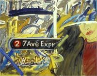 <font color="#ffffff">7th Avenue Express  oil on canvas  60"x84"  1987 - 