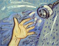 <font color="#ffffff">Shower  oil on canvas  36"x46"  1986 - 