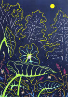 Title: Moonlight Serenade / 
Medium: Paper cut / 
Size: 19 3/4" x 14" inches /
Year: 2019  /
Price: USD $700 /

Collected by private collector in U.S.A. / Available for new custom request. - 
