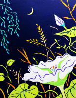Title: Moon Flower /
Medium: Paper cut/
Size: 10" x 8" inches /
Year: 2019  /
Price: USD $250 /

Collected by private collector in U.S.A. / Available for new custom request. - 