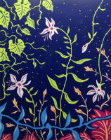 Title: Night Garden / Medium: Paper cut / 
Size: 10" x 8" inches /
Year: 2019 /
Price: USD 250 /

Collected by private collector in U.S.A. / Available for new custom request. - 